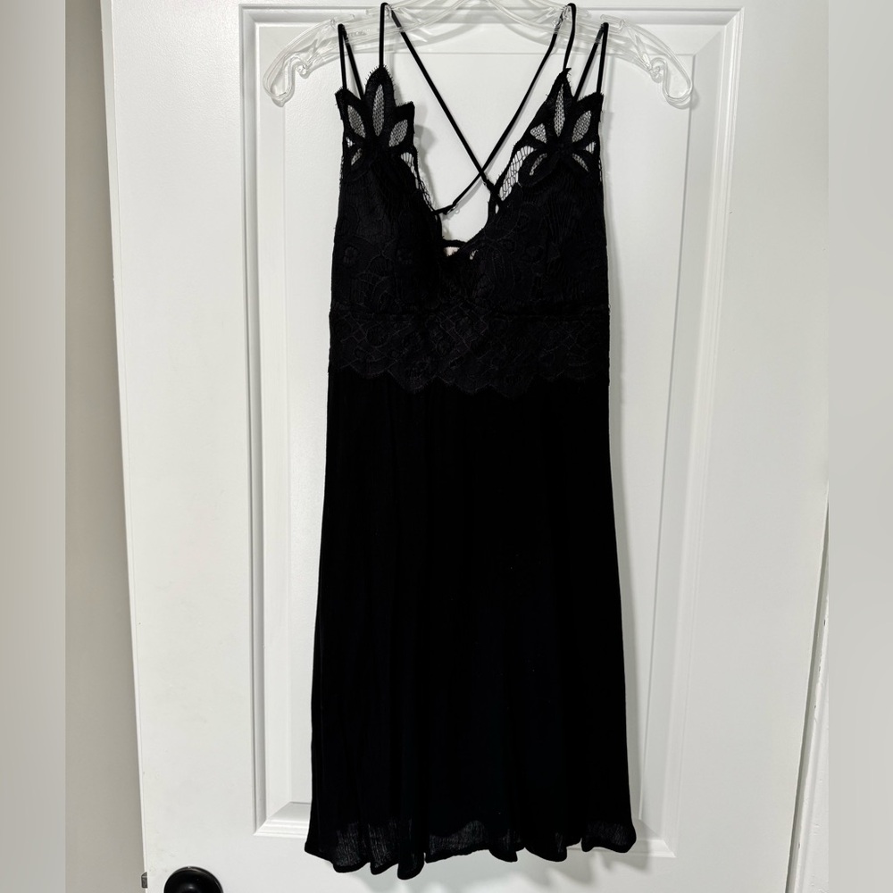 NWT Francesca’s Collections Black Bralette Dress